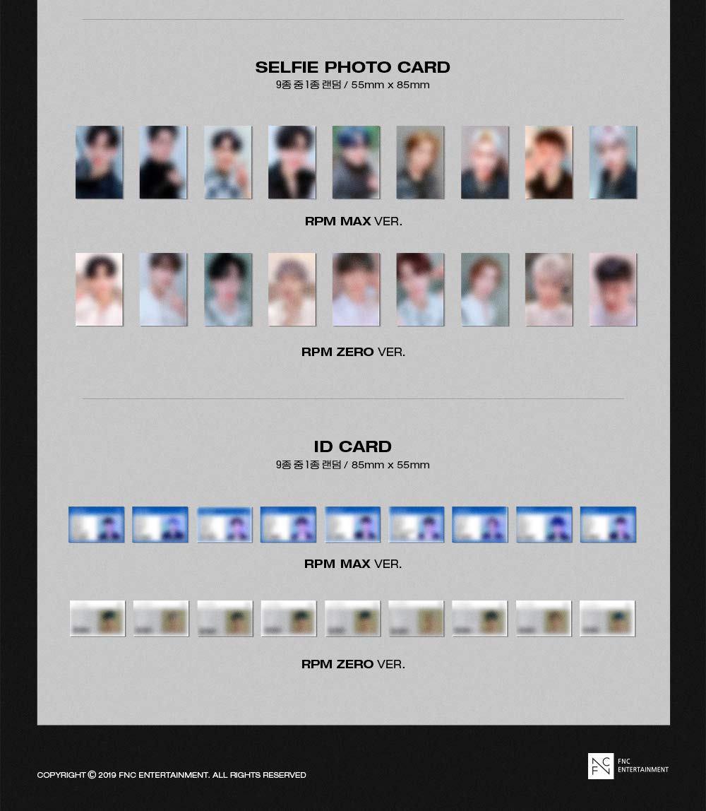 Amazon.com: FNC SF9 - RPM [Random ver.] (7th Mini Album) Album+